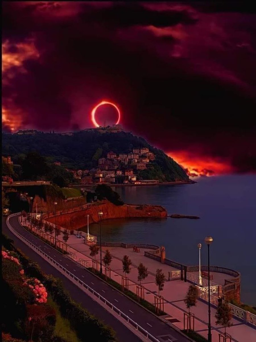 Portekiz’de gerçekleşen bir Güneş Tutulması.