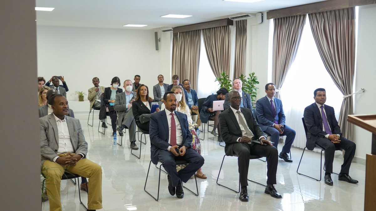 TakeleUma's tweet photo. Today we invited various financial institutions &amp; development partners to discuss on how to collaborate in developing the mining sector &amp; gave a tour of our ‘Ethiopian Mineral Gallery’. 
Our collaborations will help us achieve and sustain our current initiatives and performance. https://t.co/4SXX9vO6Pk
