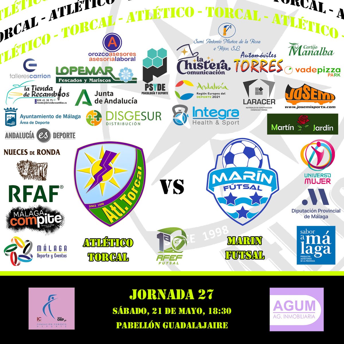 AtleticoTorcal's tweet photo. 🗓️ Sábado 21 de mayo
⏲️18:30
🆚 @marin_futsal
🏟️ P.M. Guadaljaire
📺 @live_vuvuzela
#GoTorcal🍋🍋🍋🍋 #sisepuede💪 #somosdeprimera #hastaelfinalvamostorcal #neversurrender #hastaelultimoaliento #limonas #nonosrendiremos https://t.co/s3kZBdRChR