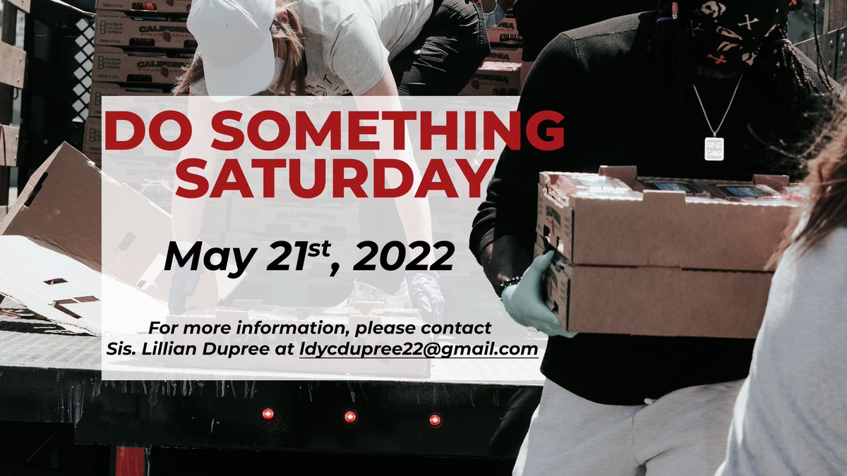 bbictampa's tweet photo. The weekend is almost here. For the Beaulah Family, that means “Do Something Saturday” is right around the corner. It’s our day of service for the month of May. No matter how big or small the act, it still MATTERS.
So, go out and make someone’s day. #DoSomething https://t.co/FnWdre60zb