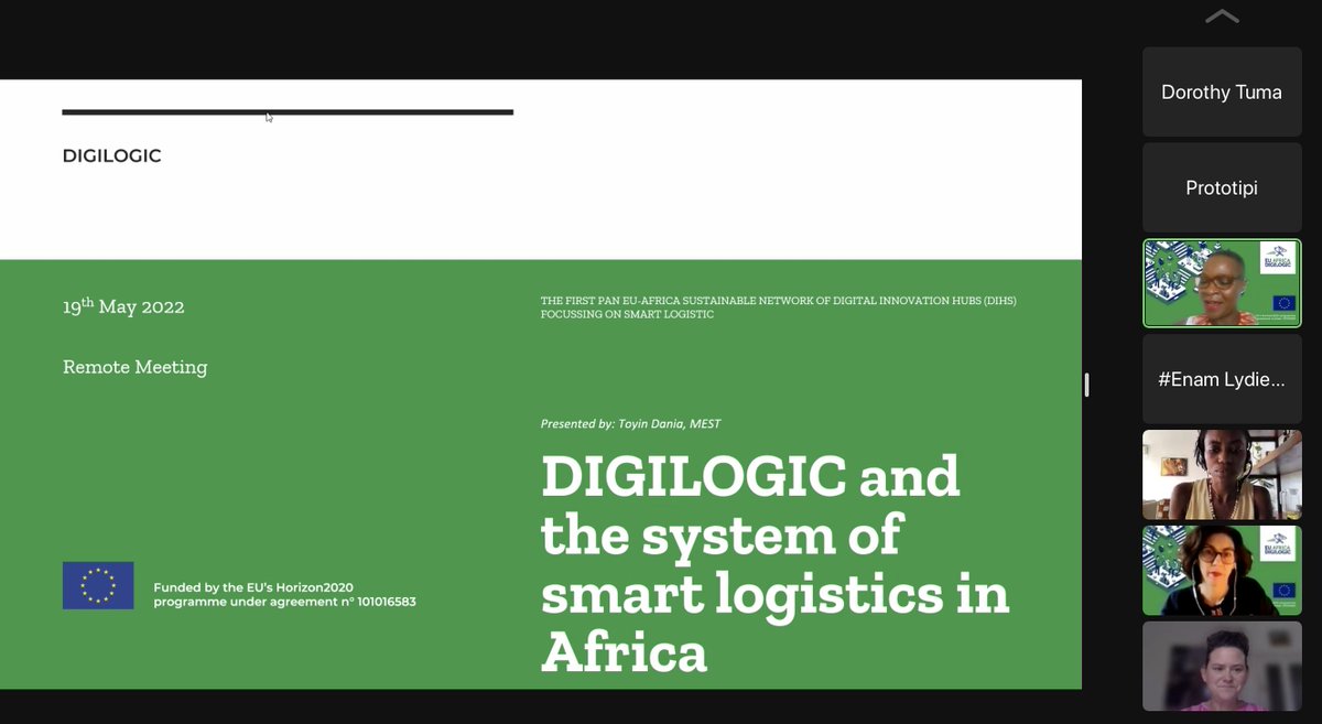 DIGILOGIC_EU's tweet photo. Toyin Dania @MESTAfrica Francesca Pozzar @FriuliInnovazio Claudia Knobloch #endeva presenting #DIGILOGIC opportunities for innovators in #Africa at #BusinessConnect2035 webinar Empowering private & public sector in the #Afcfta ecosystem
@AfcftaGhana @AfCFTA @afcftapolicyGH https://t.co/Vid6KvYlFw