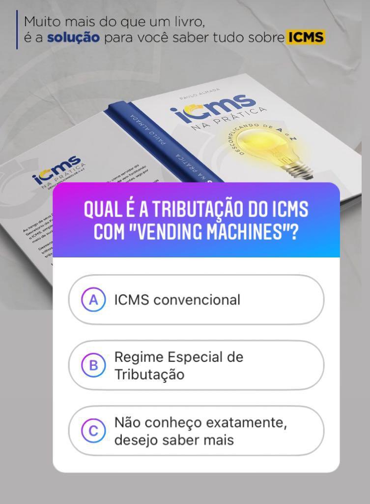 profpauloalmada's tweet photo. "Vending Machines", tipo de negócio que cresce em grande escala. 
Ainda com muitas turbulências no âmbito do ICMS. https://t.co/lY00yHjb7K