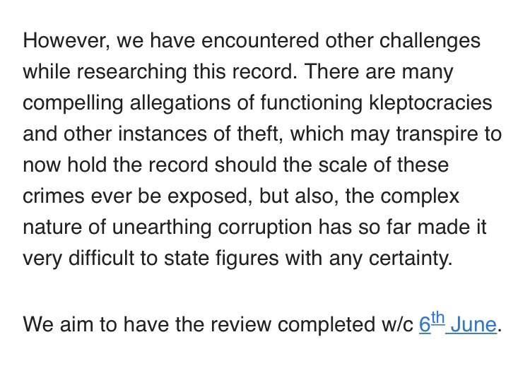 Howardrjohnson's tweet photo. LOOK: Latest from Guinness World Records on their ongoing review of Ferdinand Marcos’ “Greatest Robbery of a Government” title. https://t.co/kq9NHDfj1o