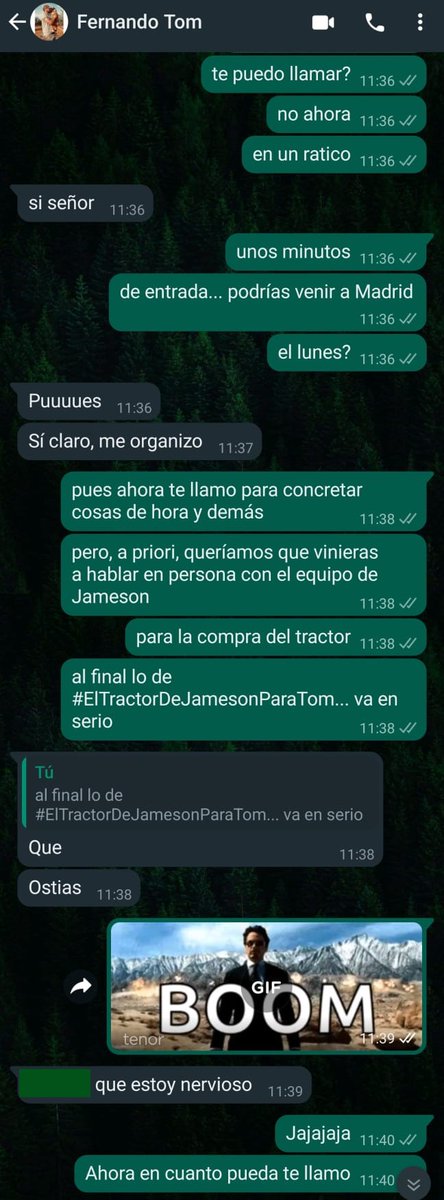Jameson_es's tweet image. Ahora sí que sí... SE VIENEN COSITAS.

#ElTractorDeJamesonParaTom