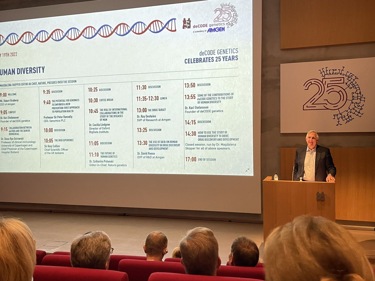 Excited to be in Iceland at our Amgen subsidiary deCODE genetics to celebrate their 25th anniversary. deCODE genetics has been driving discovery in the connection between human diversity and health for decades. #mycompany @Amgen