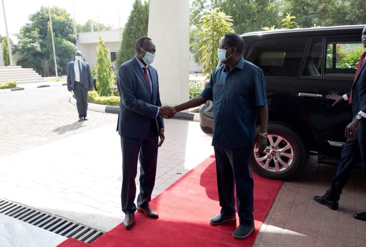 Always a pleasure meeting S. Sudan's President Salva Kiir Mayardit. Im happy at the strides they're making regarding infrastructure and their willingness to cooperate even more robustly with the rest of Africa. We wish him and the people of this nation all the best. <a href="/RailaOdinga/">The Raila Odinga Amolo Foundation</a>