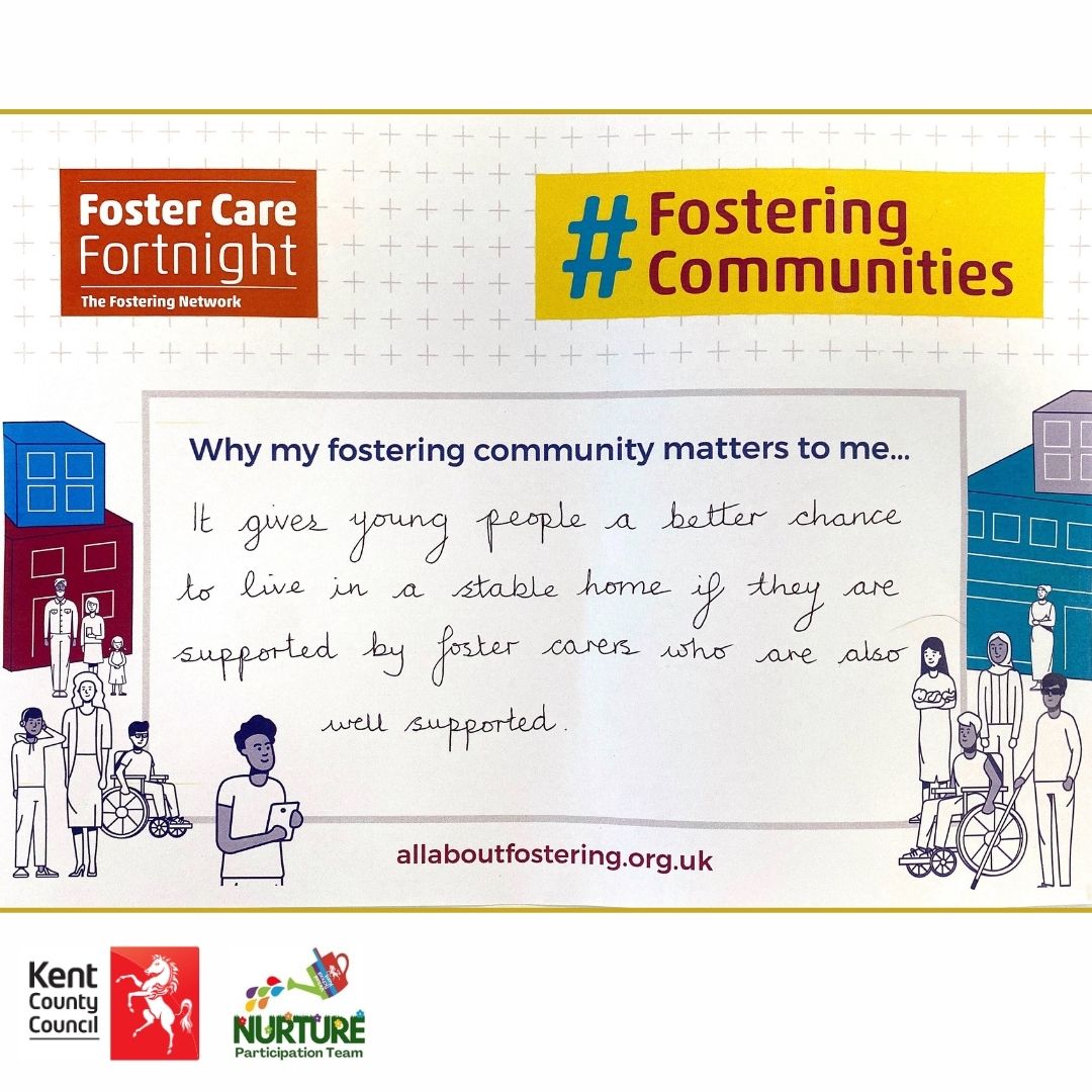 Some more messages written by members of our Team about their #FosteringCommunity 🧡

#FCF22 #FosterCareFortnight