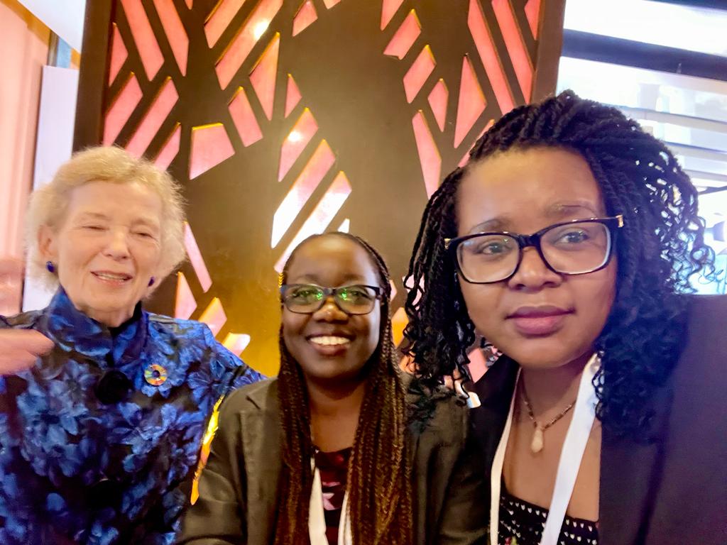WomEnviroAfrica's tweet photo. 'Young people are leading no longer just waiting their turn and mentorship is a great way for generations to learn from each other. You're never too young to lead or too old to learn.' H.E Mary Robinson Former President of Ireland
#SEforALLForum 
#WEAfrica https://t.co/MurBihetV2