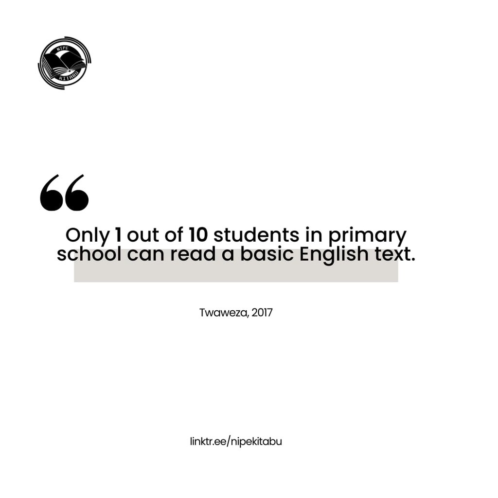 NipeKitabu's tweet photo. Do you want to contribute a change to children in the education systems? 

Donate a educational book today. To help a child facilitate their own self-learning. 

#readingbooks #NipeKitabu https://t.co/J2zKYNJL9o