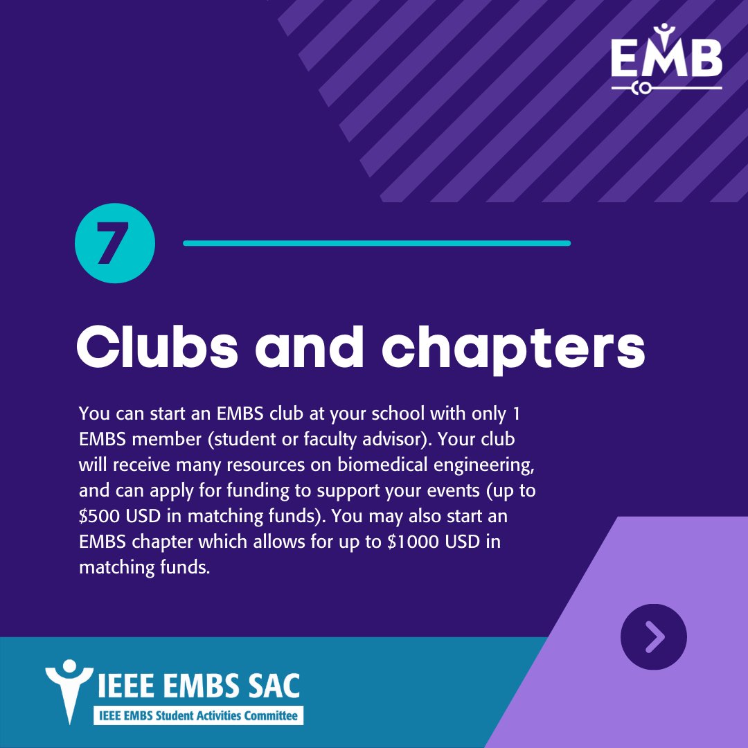 IEEEembs's tweet photo. Join EMBS and become part of a professional organization for Biomedical Engineers. Learn about some of the benefits of being part of the EMBS family! #embssac #embsstudents #embsfamily #embsopportunity #IEEESAC
👉 https://t.co/01HleuM3zU https://t.co/syE9TxTWSj