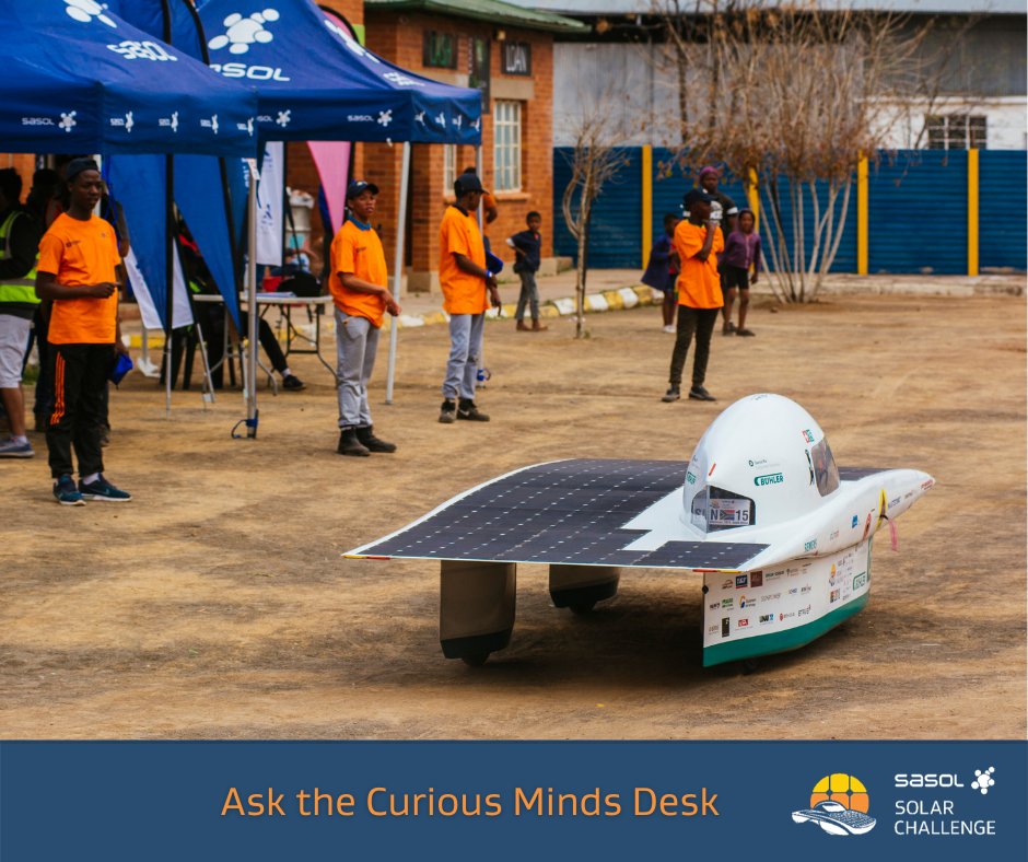 Solar_Challenge's tweet photo. Why do #SolarCars competing in #SolarChallenges have to be lightweight?
Competitive solar cars have to be lightweight to minimise the rolling resistance of tyres. They also have to be aerodynamically efficient to minimise airflow & ultimately reduce drag.
#SasolSolarChallenge https://t.co/yGVYkIaZRs