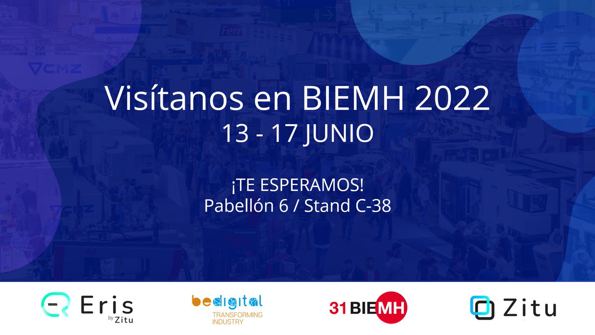 A falta de menos de un mes para la próxima edición de la <a href="/BEC_BIEMH/">BEC_BIEMH</a> queremos comunicaros que estamos preparando nuestra primera participación como expositores con mucha ilusión!
<a href="/Eris_i40/">Eris40</a>  #digitalizacion