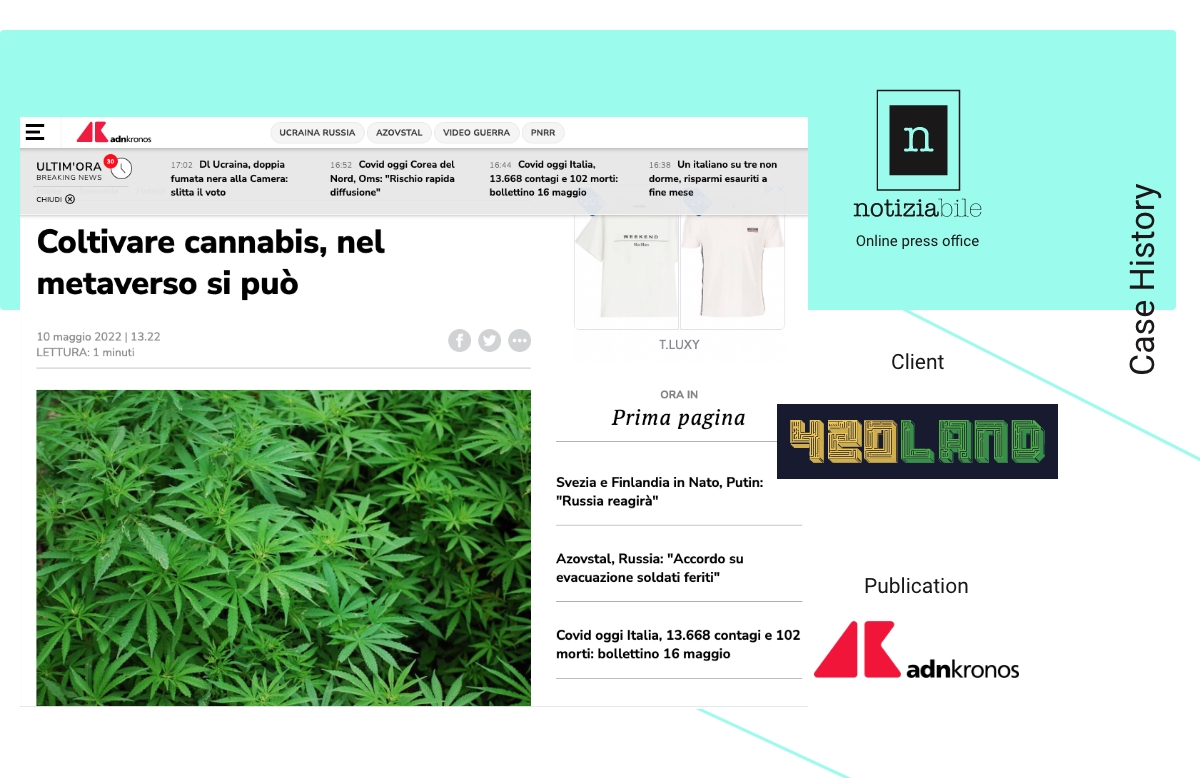 Notiziabile_it's tweet photo. 🙌   🚀  CASE HISTORY // @420landN by @Notiziabile_it 
Il videogioco lanciato dall’imprenditore Mattia Fiorentini @CBDExpress2 consentirà di guadagnare #token spendibili per acquistare prodotti dalle aziende partner del progetto. https://t.co/Z6CTF6U1Mg