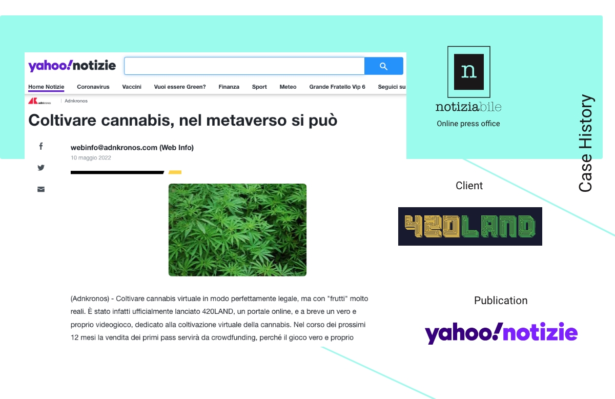 Notiziabile_it's tweet photo. 🙌   🚀  CASE HISTORY // @420landN by @Notiziabile_it 
Il videogioco lanciato dall’imprenditore Mattia Fiorentini @CBDExpress2 consentirà di guadagnare #token spendibili per acquistare prodotti dalle aziende partner del progetto. https://t.co/Z6CTF6U1Mg