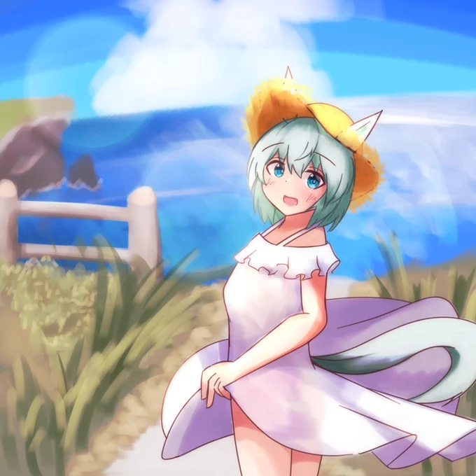 セイちゃんと海に遊びに行ったときの

 #セイウンスカイ 
 #ウマ娘 
