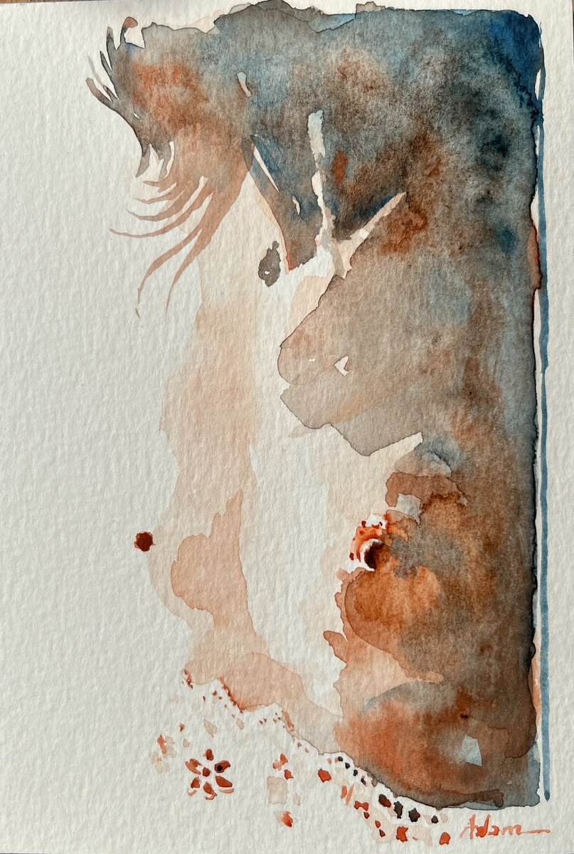 archicourbe's tweet photo. Début d’une Série d’Aquarelles 
 
#aquarelle #peinture #dessin #nude #sennellier #petitgris #raphael https://t.co/b0MdzgXelI