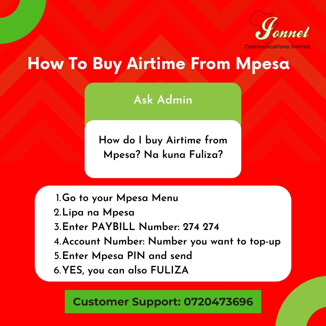 JonnelCommunic2's tweet photo. Admin is open to any of your questions. Bring them on. We offer 24/7 support via our social media handles.

#jonnel #buyairtime #RailasRunningMate 
Sauti Sol Westlands https://t.co/tvJ5z6JzMt