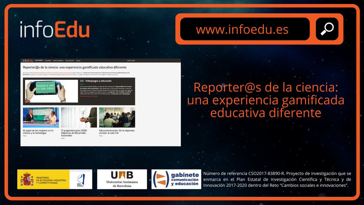 INFOEDUes's tweet photo. 💻¡Nueva portada disponible!
🗣️Esta semana #InfoEdu dedica un especial sobre el proyecto "Reporter@s de la ciencia", una iniciativa del @gabineteuab que busca fomentar el pensamiento crítico y la vocación científica en jóvenes.
🔗Entra en https://t.co/Lirh3Qanf6 y explora https://t.co/602bZ8vTn9