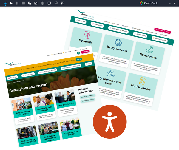 RavenHT's tweet photo. Today is #GlobalAccessibilityAwarenessDay, a subject high on our agenda. 

Have you noticed the orange person at the bottom of our new website &amp; MyRaven? This launches the #Reachdeck toolbar for accessibility, full of assisted features like speech, reading &amp; translation.

#GAAD https://t.co/eT2fuJzJf0