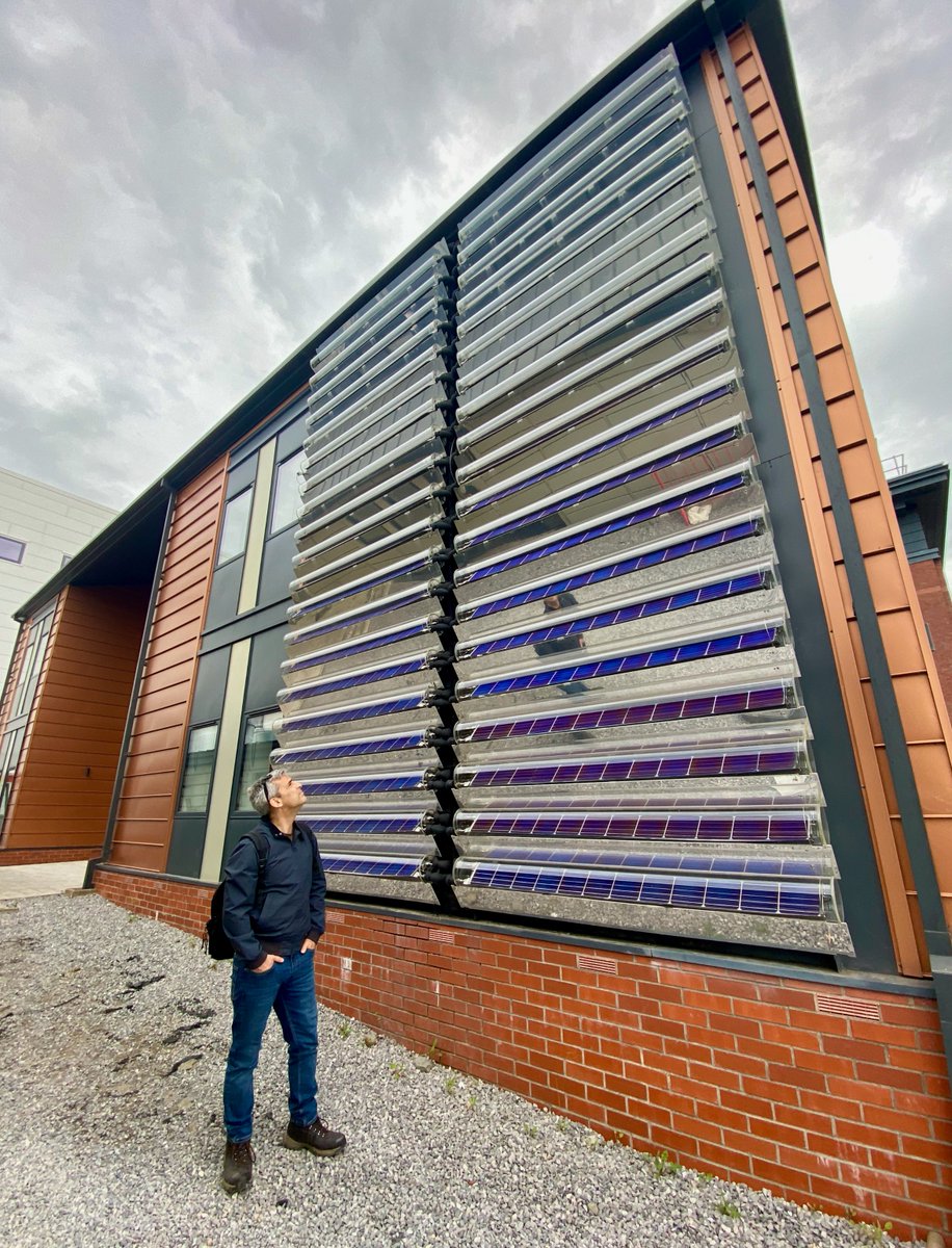 Xtophe_Williams's tweet photo. Wonderful to be back at the Active Office checking out our VirtuPVT installation with @info_specific that’s been running for over 3.5 years. So good to see the building performing as planned, maintaining its energy-positive EPC rating of -9!
#HeatisHalf #SolarThermal #SolarPVT https://t.co/Gla9UY7W5j