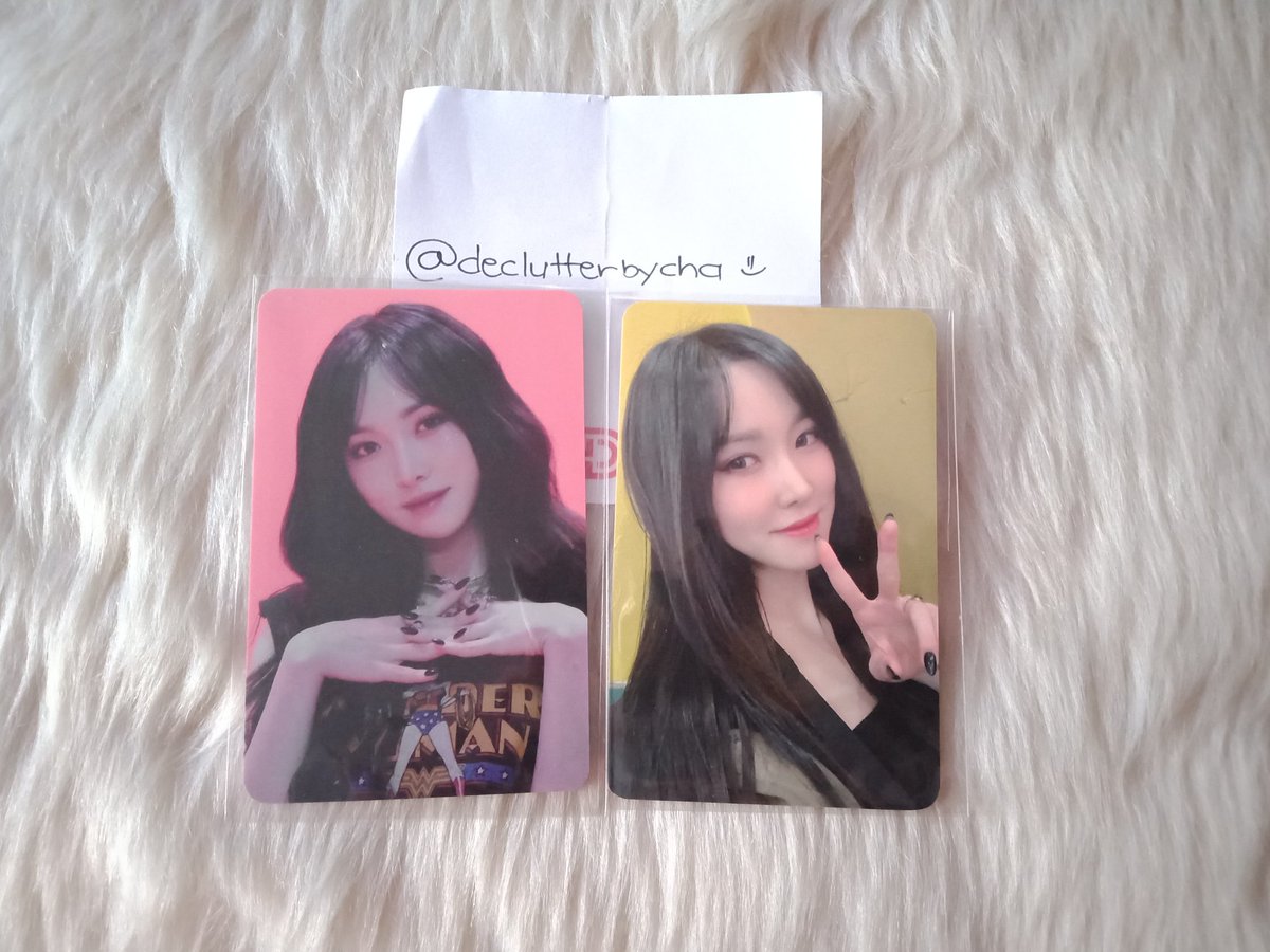 declutterbycha's tweet image. WTS/LFB Gfriend Yuju Photocard
✔Ktown4U POB
250php each + LSF
+20php if with toploader

RFS: Duplicate collection and downsizing
MOD: GGX, &amp;amp; SDD
MOP: Gcash