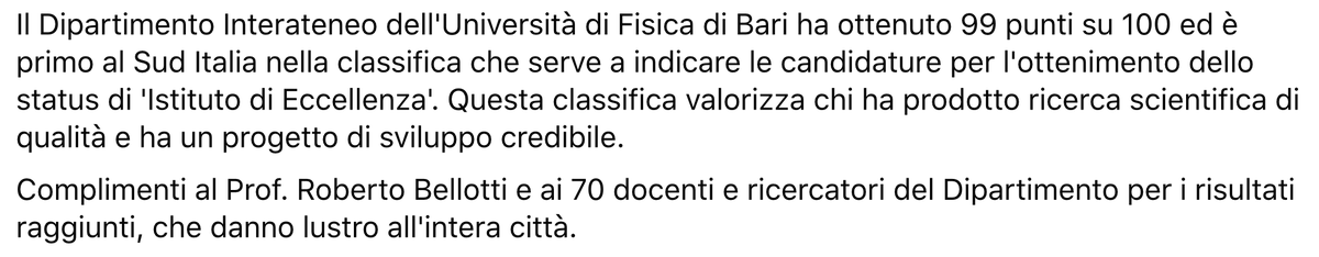_a_l_s's tweet photo. Le belle parole di @paola_romano, assessore del @ComunediBari con delegata a politiche giovanili, per la notizia del Dip. di #Fisica @unibait in lizza per il titolo di Dipartimento di Eccellenza 2023-2027. Grazie mille. #wephysics #uniba #poliba #infn #bari https://t.co/IpXQgQhuvF
