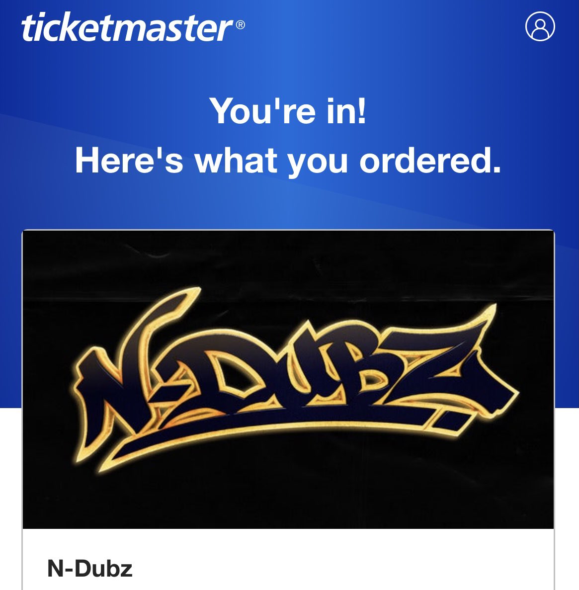 caitsfraserr's tweet photo. YASSS BRB CRYING #ndubz #Ticketmaster https://t.co/DclEZWWvgV