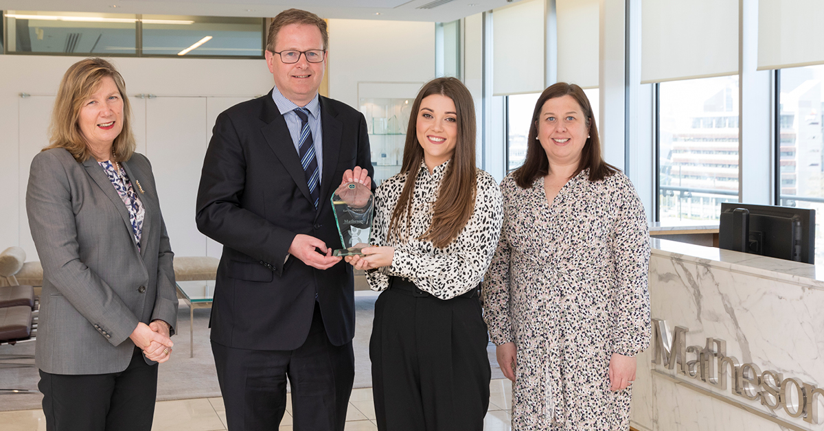 MathesonLaw's tweet photo. Matheson, in partnership with @tcddublin, is delighted to announce TCD law student Kariba Dawson as the winner of the Cara Scholarship. #ImpactfulBusinessProgramme #DiversityAndInclusion https://t.co/zuF649JCze https://t.co/cWm3gIEGq0