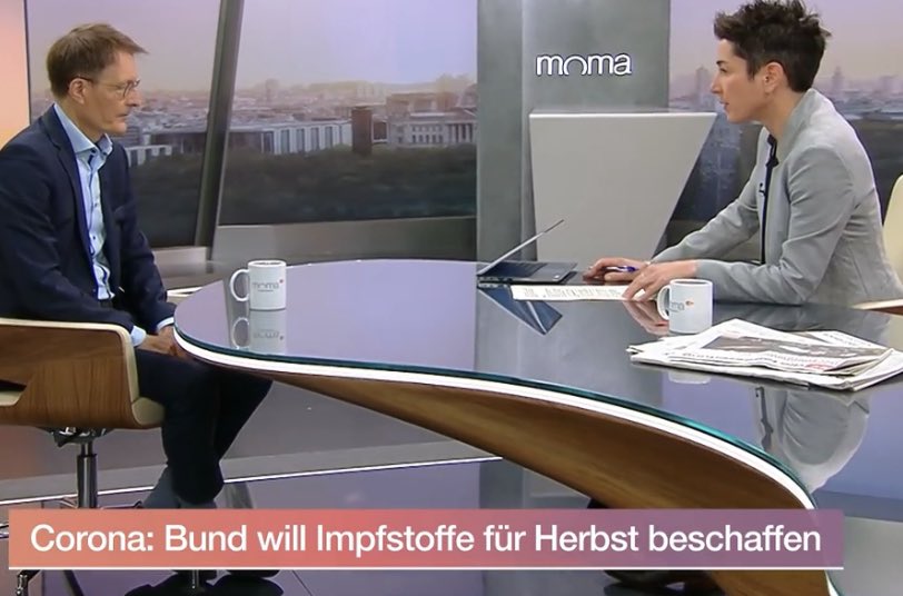 julius__boehm's tweet photo. Gestern noch Vier-Augen-Gespräch mit dem #Corona-positiven US-Gesundheitsminister @XavierBecerra - heute sitzt @Karl_Lauterbach schon wieder im @morgenmagazin. Das muss diese eigenverantwortliche Selbst-Isolation sein. https://t.co/UdvPVXbMcC