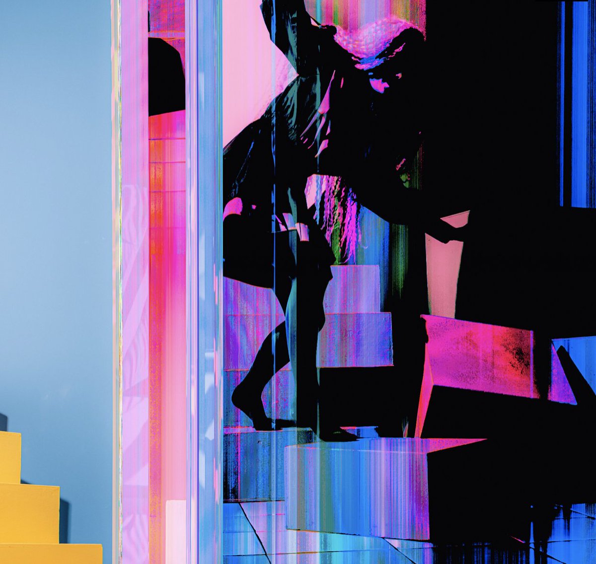 "Girl on a Cube" - the point of loss of equilibrium, the exit of the pendulum into the chaos zone, the moment of the fall. Glitch art rethink of Pablo Picasso by VNEMIRA &amp; An.net on nft.third.place 

bit.ly/3LGYZrH

#NFT #NFTart #nftthirdplace