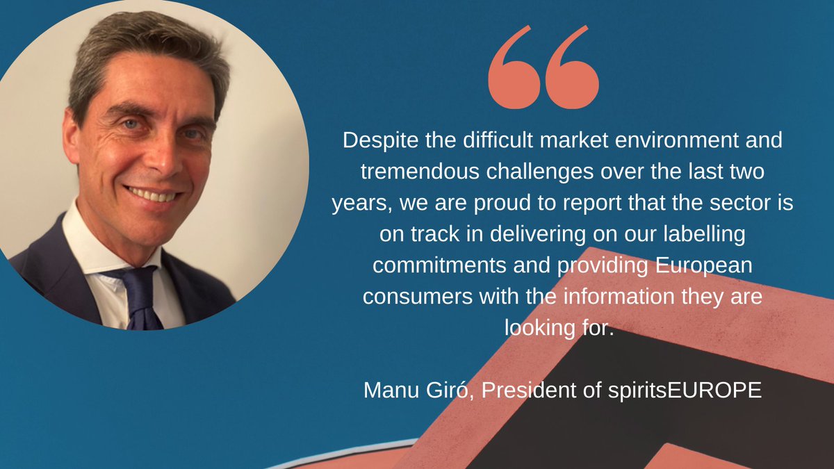 spiritsEUROPE's tweet photo. European spirits producers successfully deliver on energy on-pack target as part of a labelling commitment. The sector also reports about rapid progress on digital information with @Ulabel_Platform with 400+ e-labels produced in 5 months! #ClearAsaSpirit👉 https://t.co/SzfOkvt9Q6 https://t.co/IEnr6fLDXa