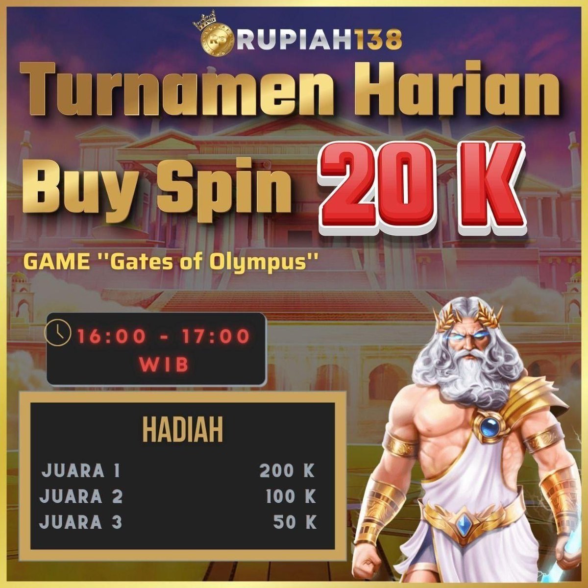 rupiah138's tweet photo. GAME UPDATE TERBARU RUPIAH138
⏰ 08.00 - 12.00 WIB 

POLA PRAGMATIC
  
RTP RUPIAH13 https://t.co/C6stshAOxz

.

#slotonline #slotgacor #slotgacorhariini #pragmatic #slotpragmatic #sensational #scatter #jackpot #salamjackpot #videoslot #rtpslot #gatesofolympus #starlightprincess https://t.co/LjSCARj5Kb