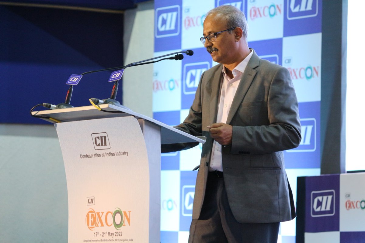 CII_Excon's tweet photo. Most of the Robots are being used in Asia. The general perception of robots &amp; automation replacing the manpower is not true rather to improve &amp; enhance the efficiency &amp; productivity ~Mahindra Patil, National Head-Robots Sales &amp; System Engineering, Fanuc Robotics at #EXCON2K21 https://t.co/MwTkGlMnQm