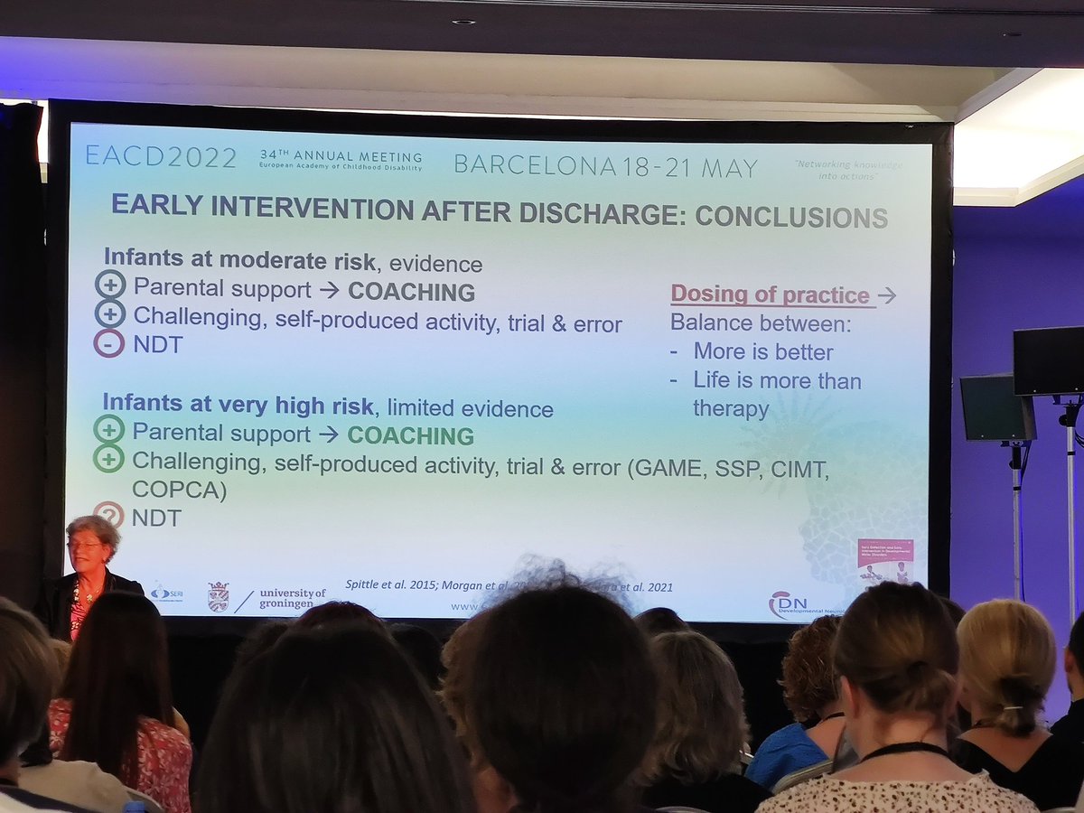 Conclusiones importantes de la evidencia científica actual en intervención temprana en niños de riesgo
#MijnaHadders
#EACD2022