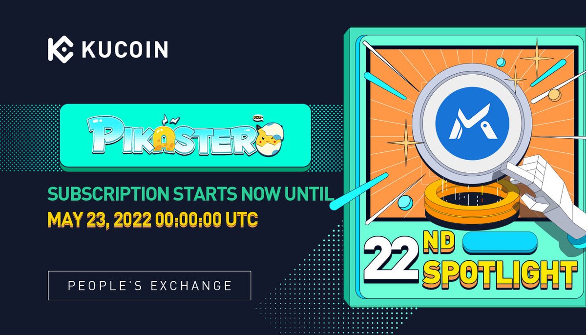 kucoincom's tweet photo. ✨✨#KuCoinSpotlight with $MLS @PikasterNFT is Coming✨✨ 

Join us to win a share of a 1,500 $USDT giveaway!

Enter NOW 👉 https://t.co/ZWFKGjfaq4 https://t.co/grSgnoH5aB