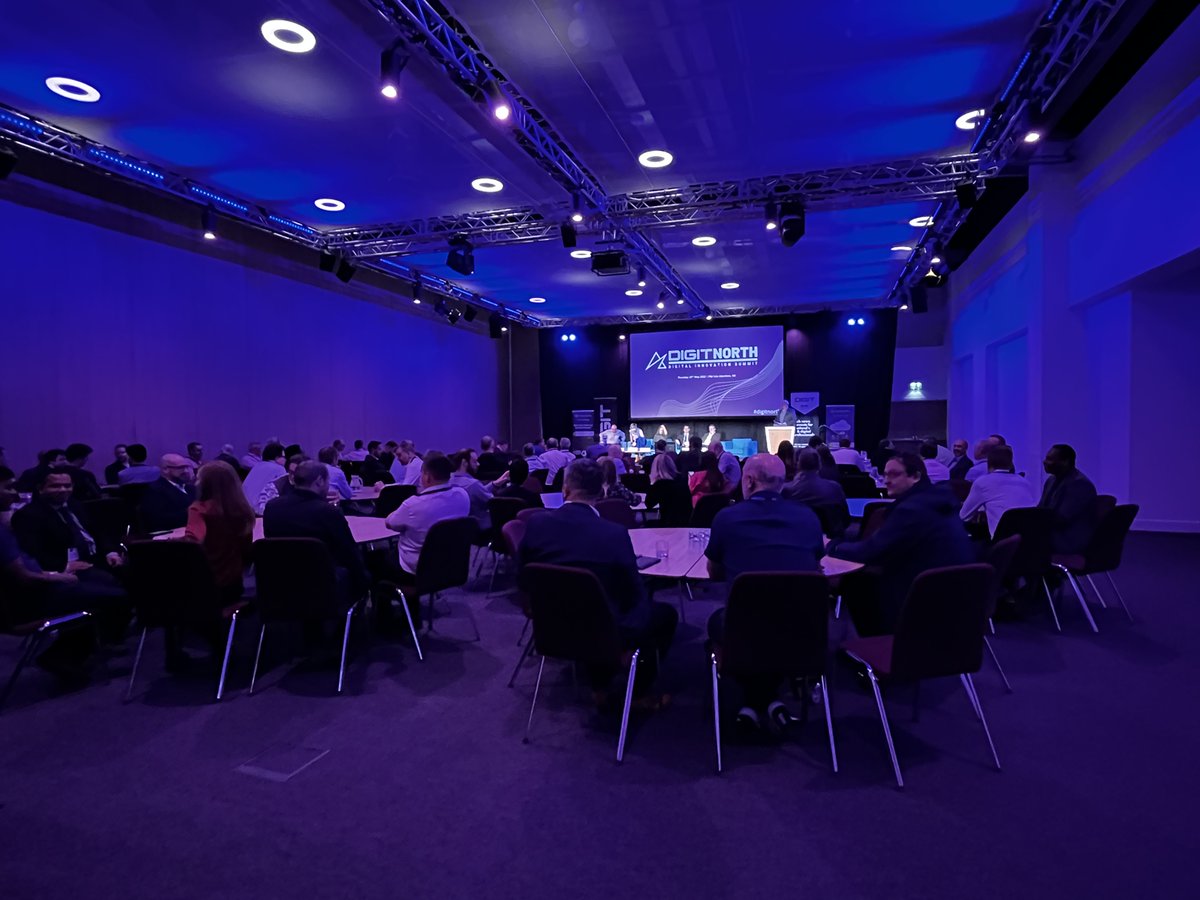 PandJLive's tweet photo. We've had a busy morning on this sunny day.☀️
@RobertsonGroup Leadership Conference and @digitfyi North Summit is taking place at our @bakerhughesco Exhibition and Conference Hub!
We also got to witness a robot dog in action 🤖🐶
#BakerHughes
#DIGITNorth
#Robertson https://t.co/owyJn0fZcF