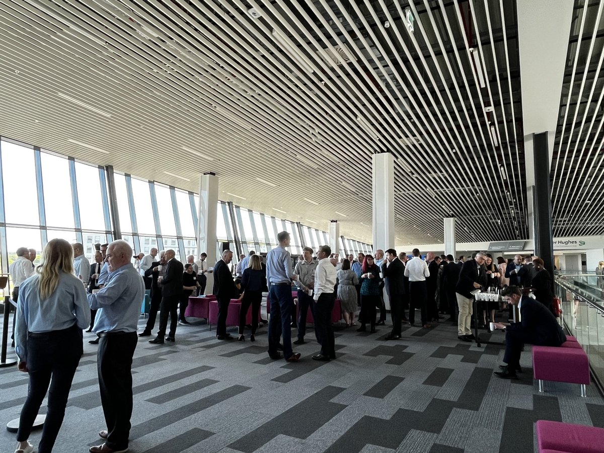 PandJLive's tweet photo. We've had a busy morning on this sunny day.☀️
@RobertsonGroup Leadership Conference and @digitfyi North Summit is taking place at our @bakerhughesco Exhibition and Conference Hub!
We also got to witness a robot dog in action 🤖🐶
#BakerHughes
#DIGITNorth
#Robertson https://t.co/owyJn0fZcF