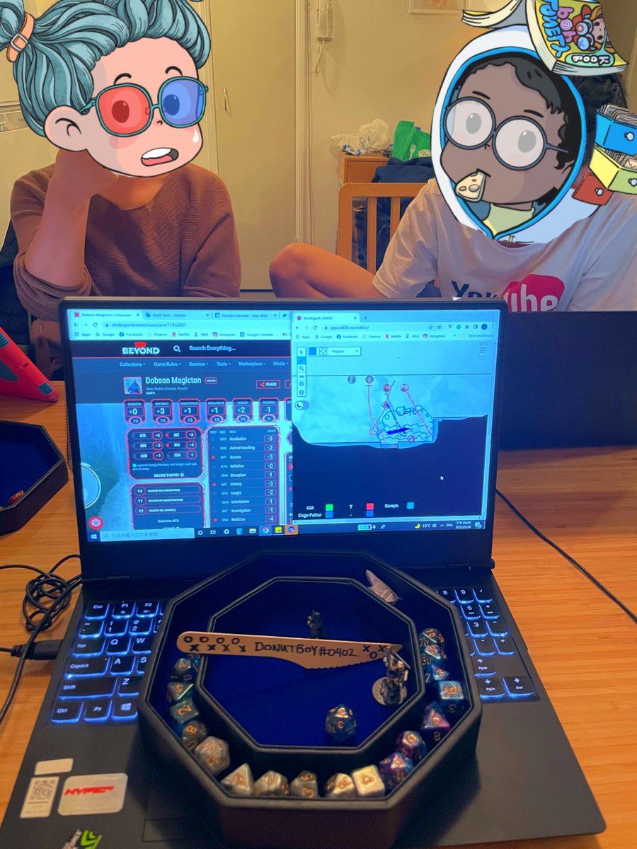 donuteboy's tweet photo. Although slightly late, this is my #LonelyPopUnplugged moment ❤️ 

As our weekly #DungeonsAndDragons session got postponed last week due to a member catching Covid, we finally had the chance to catch up today and finish our current DND session! 🏰🐉

@LonelyPopNFT #LonelyTogether https://t.co/aF9Xd2Z9hX