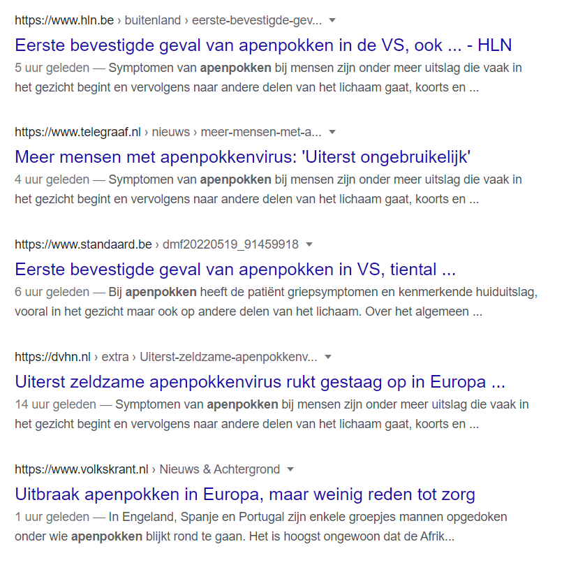 PGoldschmeding's tweet photo. Marion Koopmans en Marc van Ranst bezorgd over uitbraken apenpokken. gelijktijdig komt dat in al onze kranten. Gecoordineerde actie vanuit medische influencers centrale redacties DPG en Mediahuis. https://t.co/Ac5GI2Bbhq https://t.co/YKH4V1d091