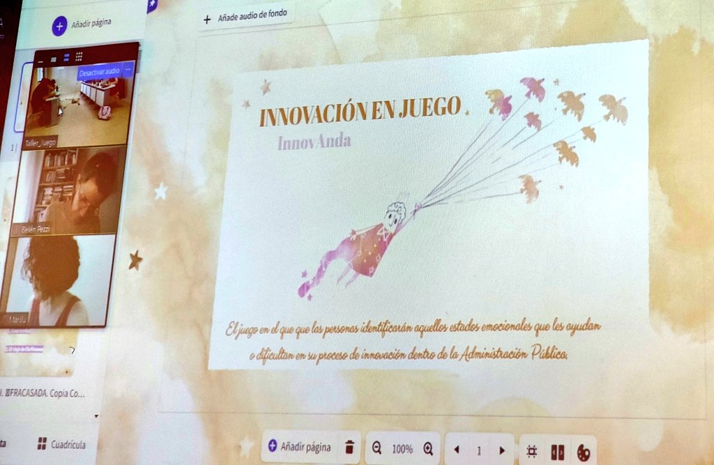AzaharaTIC's tweet photo. Comenzamos taller de <<Innovación en juego>> con @InnovAnda21 Equipo Participa en @IAAPJunta 

💫 Objetivo: 🔝 la innovación en la Administración Pública a través de un juego de mesa que gestione las emociones involucradas en los procesos innovadores. 🎲🎴🤩💡💗 https://t.co/jVHu7V3jG9