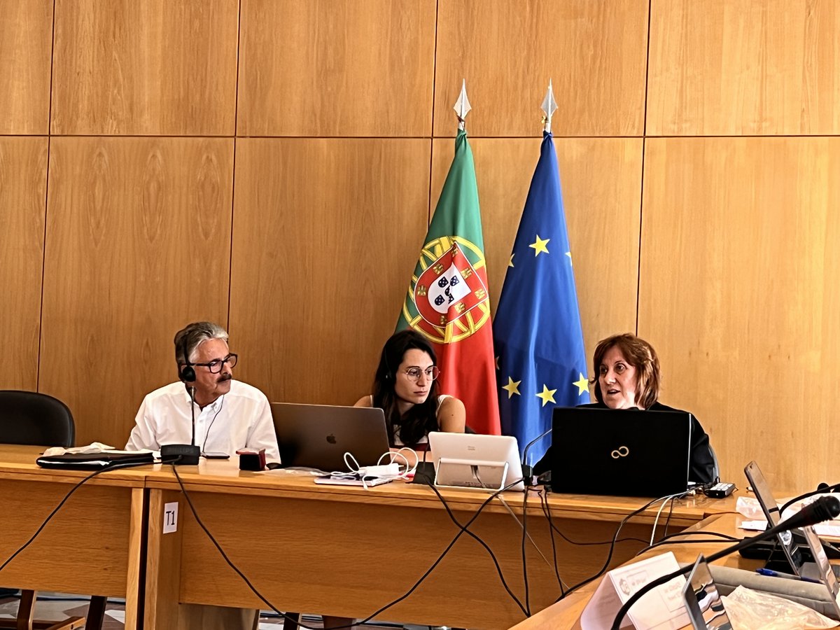 Opp72Pesca's tweet photo. Nuestro gerente @nfm65 interviene en la reunión ejecutiva del Consejo Consultivo Aguas del Sur de la Unión Europea: la aprobación del dictamen PPC, dictamen eólicas marina, tacs jurel y ponencia de la administración portuguesa, son los temas que nos ocupan hoy. #CCSUR #Lisboa https://t.co/cmOHyQkL70