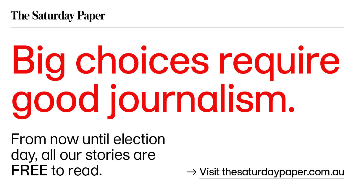 SatPaper's tweet photo. We have taken down our paywall until election day. Read and share all of our journalism for free this week: https://t.co/NE4yJ0Y38w

#QandA #SatPaper #AusPol #AusVotes #AusVotes22 #AusVotes2022 https://t.co/xtNPv79spQ