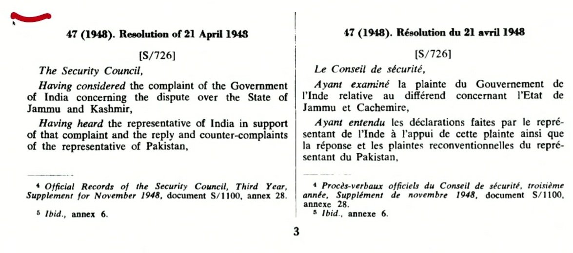 pravin289's tweet photo. It was dismayed with “unwarranted comments” from the #OIC on the delimitation exercise that was conducted in #Jammu and #Kashmir and urged the bloc to refrain from carrying out its "communal agenda"
@DrSJaishankar
@MEAIndia
#OIC Read This properly
@UN #Resolution47(1948) https://t.co/so8ITvgWlG