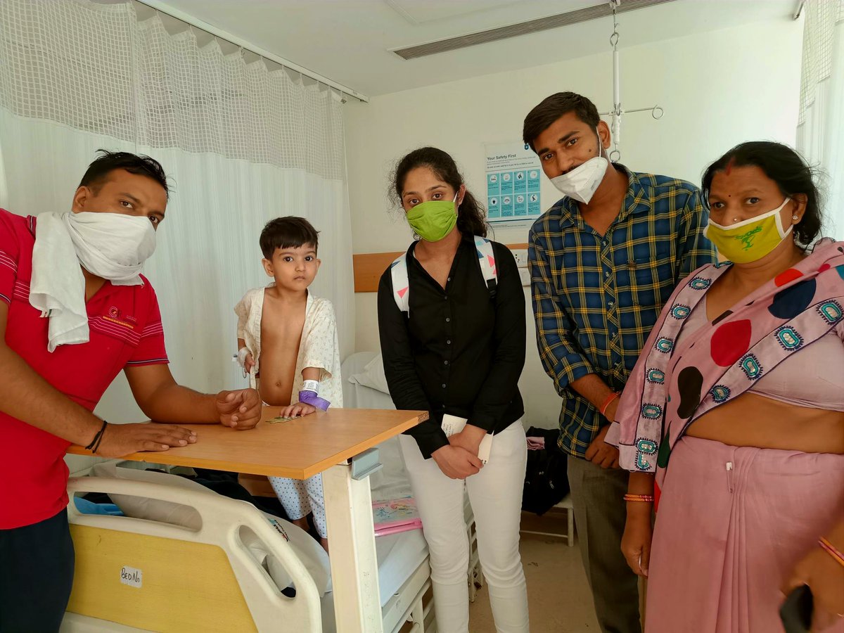 GenesisFndn's tweet photo. In a recent hospital visit to Max Hospital, Delhi, Anjali Mathur and Arti Barwa from our team met 3-year-old Chhavi, who underwent treatment for a hole in her heart. She has been discharged and is now recovering — thanks to Dr Neeraj Awasthy and our timely intervention. https://t.co/2HKEBJFdQa