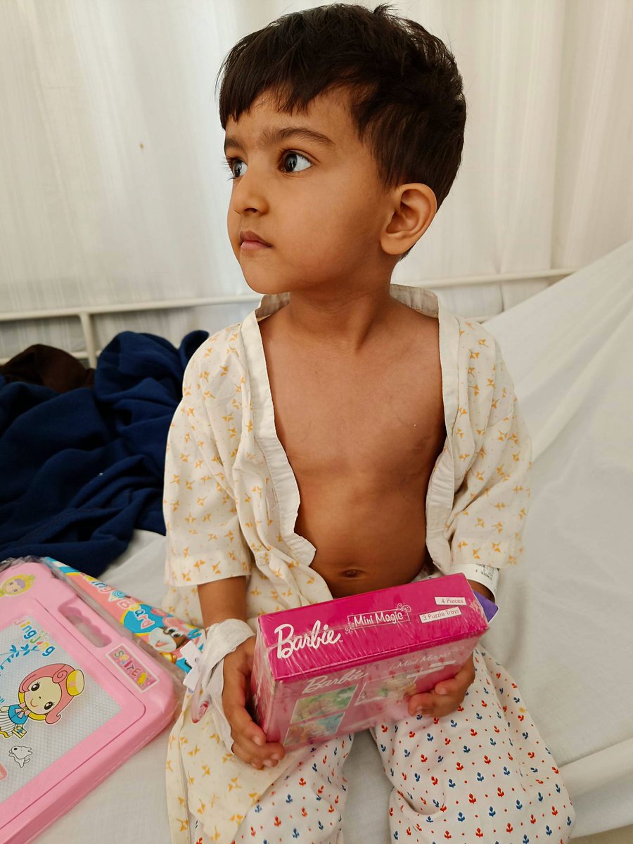 GenesisFndn's tweet photo. In a recent hospital visit to Max Hospital, Delhi, Anjali Mathur and Arti Barwa from our team met 3-year-old Chhavi, who underwent treatment for a hole in her heart. She has been discharged and is now recovering — thanks to Dr Neeraj Awasthy and our timely intervention. https://t.co/2HKEBJFdQa