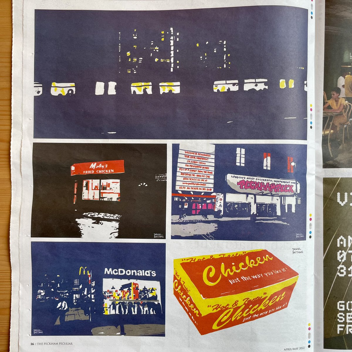 Thanks <a href="/peckhampeculiar/">THE PECKHAM PECULIAR</a> for the piece on my #Peckham at Night #prints 😎 daniel-battams.squarespace.com/?category=Peck…
