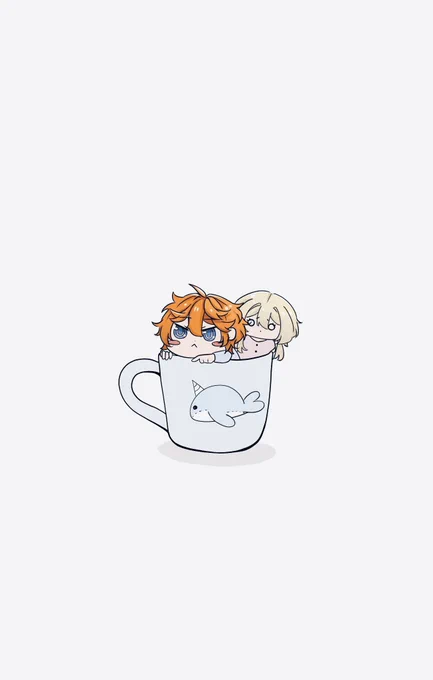 ☕️☕️

#タル蛍 #chilumi #childe #lumine 

#原神 #Genshinfanart 