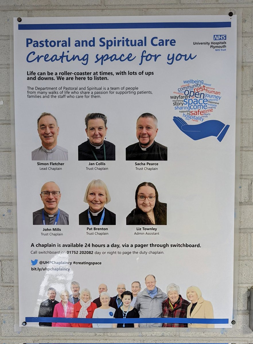 uhpchaplaincy's tweet photo. We have a new poster up outside the department with fresh photos of all of our staff members!

@UHP_NHS @AnnJamesNHS https://t.co/Qyx6z8MA1j