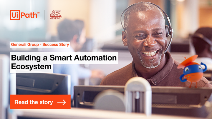 MsCatalinaCoca's tweet photo. After years of using @UiPath solutions and creating a Smart Automation Ecosystem,  @GENERALI intends to extend its benefits throughout the company by giving a robot to every person and moving the power of #automation into the hands of the employees. 🤖

https://t.co/NKmqyeFY7U https://t.co/FTFUwXCNvI