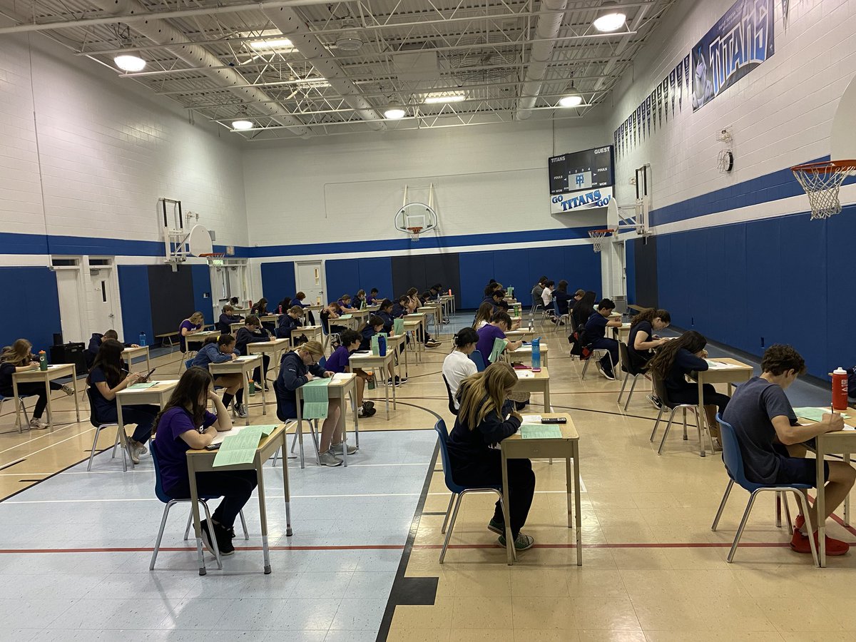 Our intermediate students hard at work completing the Guass Math test.